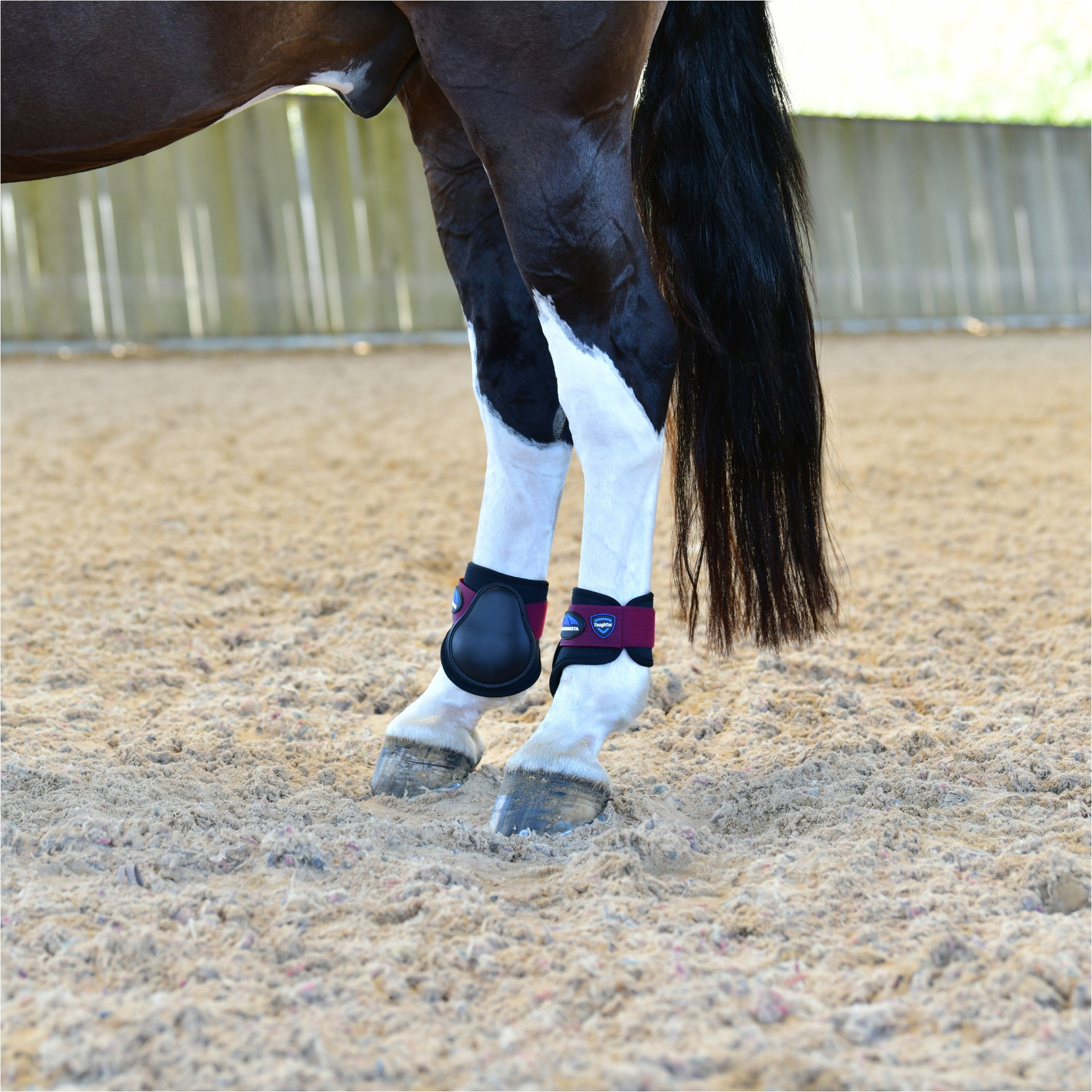 2025 WeatherBeeta Tough-Tec Prime Fetlock Boots 1027509 - Black Maroon